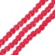 Perla di Howlite Rotonda Fucsia 4 mm (~Ø1.2 mm (~100 pz)