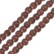 Perla di Howlite Rotonda Marrone Scuro 4 mm (~Ø1.2 mm (~100 pz)