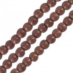 Perla di Howlite Rotonda Marrone Scuro 4 mm (~Ø1.2 mm (~100 pz)