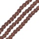 Perla di Howlite Rotonda Marrone Scuro 4 mm (~Ø1.2 mm (~100 pz)