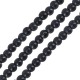 Perla di Howlite Rotonda Nera 4 mm (~Ø1.2 mm (~100 pz)