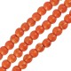 Howlite Bead Round Orange 4mm (~Ø1.2mm (~100pcs)