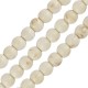 Perla di Howlite Rotonda Bianca 6 mm Ø~1.2 mm (~65 Pezzi)