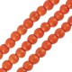 Howlite Bead Round Orange 6mm Ø~1.2mm (~65pcs)