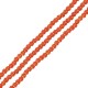 Χαολίτης Χάντρα Στρογγυλή Πορτοκαλί 6mm Ø~1.2mm (~65τμχ)