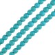 Χαολίτης Χάντρα Στρογγυλή Τυρκουάζ 8mm Ø~1.6mm (~50τμχ)