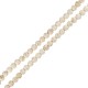 Howlite Bead Round White 8mm Ø~1.6mm (~50pcs)