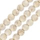 Howlite Bead Round White 8mm Ø~1.6mm (~50pcs)