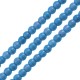 Χαολίτης Χάντρα Στρογγυλή Μπλε 8mm Ø~1.6mm (~50τμχ)
