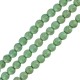 Perle Ronde en Howlite Verte 8 mm Ø~1.6 mm (~50 Pièces)