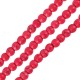 Howlite Bead Round Red 8mm Ø~1.6mm (~50pcs)