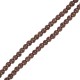 Howlite Bead Round Brown 8mm Ø~1.6mm (~50pcs)