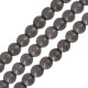 Perline Howlite Rotonde Grigie 8 mm Ø~1.6 mm (~50 Pezzi)