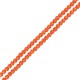 Cuentas Redondas de Howlita Naranja 8 mm Ø~1,6 mm (~50 Unidades)