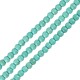 Cuentas Redondas de Howlita Turquesa 10 mm Ø1,6 mm (~38 Unidades)