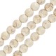 Howlite Bead Round White 10mm Ø1.6mm (~38pcs)