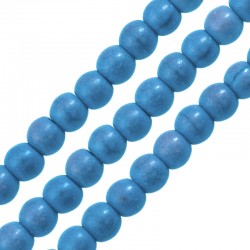 Howlite Bead Round Aqua Blue 10mm Ø1.6mm (~38pcs)