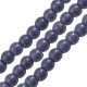 Perla di Howlite Rotonda blu Scuro 10 mm Ø1.6 mm (~38 Pezzi)