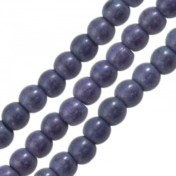Perla di Howlite Rotonda blu Scuro 10 mm Ø1.6 mm (~38 Pezzi)