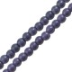 Perla di Howlite Rotonda blu Scuro 10 mm Ø1.6 mm (~38 Pezzi)