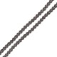 Χαολίτης Χάντρα Στρογγυλή Γκρι 10mm Ø~1.6mm (~38τμχ)