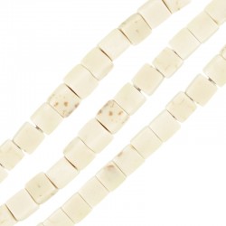 Howlite Bead Cube 4x5mm Ø1.5mm