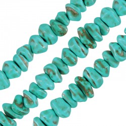 Perla di Howlite Irregolare ~8 mm Ø1.3 mm