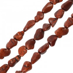 Bola de Howlita Irregular (10x11mm) (30uds/tira)