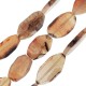 Agate Irregular Bead Flat (~24x36mm (~10pcs)