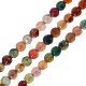 Bola Semipreciosa de Ágata Facetada 4mm (~91pcs/tira)