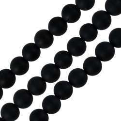 Perle en semi-précieuse Agate/Onyx 6mm