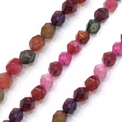 Perle D'Agate Facettée 8 mm (47 Pièces)