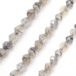 Perle D'Agate Facettée 8 mm (47 Pièces)