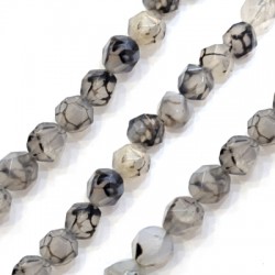 Perle D'Agate Facettée 10 mm (37 Pièces)