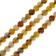 Perle Ronde en Agate Olive 4 mm Ø0.9 mm