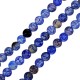 Perla di Agata Rotonda blu Scuro 4 mm Ø0.9 mm