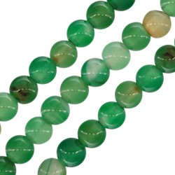 Perla di Agata Rotonda Verde 6 mm