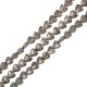 Αιματίτης Καρδιά Περαστή 6mm Ø1mm (70τμχ) (40cm)