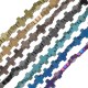 Hematite Slider Cross Flat 6mm Ø1mm (64pcs) (40cm)