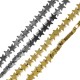 Hematite Slider Star Flat 6mm Ø0.8mm (80pcs) (40cm)