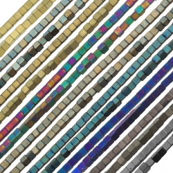 Distanziatore di Ematite Cubetto 3mm (~40cm/filo)