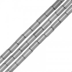 Tube en Hématite 3 x 5 mm Ø 0.8 mm (80 Pièces) (40 cm)