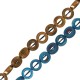Anneau Hématite 8mm  (~40cm/fil)