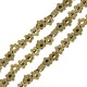 Hematite Bead Flower Flat 4mm Ø0.8mm (118pcs) (40cm)
