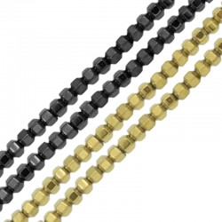 Αιματίτης Χάντρα Κύβος 2mm Ø0.8mm (220τμχ) (40cm)