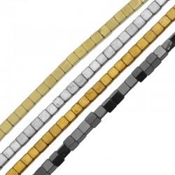 Distanziatore di Ematite Cubetto 2x2mm (~40cm/filo)