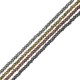 Hematite Spacer Faceted 3x2mm Ø0.8mm (200pcs) (40cm)