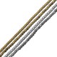 Αιματίτης Χάντρα Κύβος 3mm Ø1mm (200τμχ) (40cm)