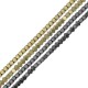 Passant Perle Cube en Hématite 3mm (~133pcs/fil)