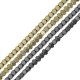 Passant Perle Cube en Hématite 3mm (~133pcs/fil)